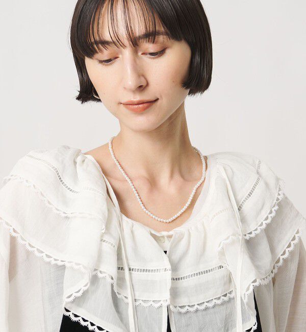 UNITED ARROWS「4MM イミテーションパール 2WAY ネックレス」|ネックレス|