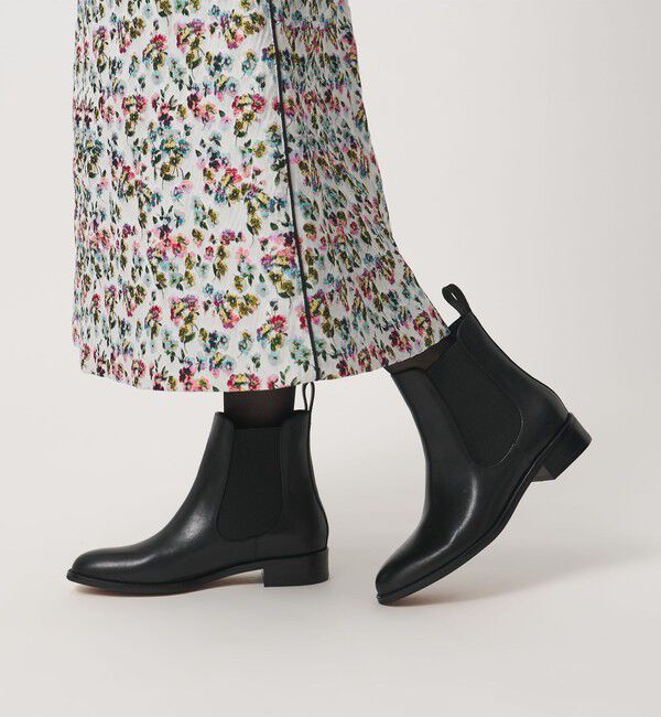 UNITED ARROWS「サイドゴア ブーツ」|ショートブーツ|BLACK