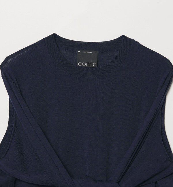 conte「＜conte＞ムスビ 2WAY クルーネックニット」|ニット・セーター|