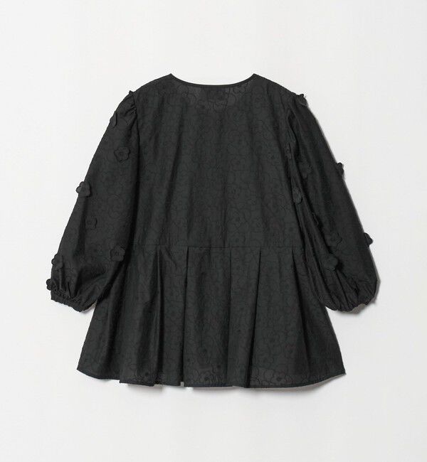 UNITED ARROWS「3Dフラワー ペプラム ブラウス ‐ウォッシャブル‐」|シャツ・ブラウス|