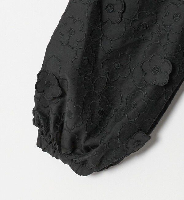 UNITED ARROWS「3Dフラワー ペプラム ブラウス ‐ウォッシャブル‐」|シャツ・ブラウス|