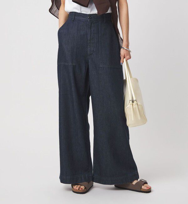 UNITED ARROWS green label relaxing「＜スタイリスト兵藤千尋さんコラボ＞ベイカー ライト デニム」|デニム|