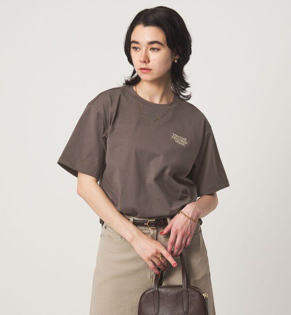 UNITED ARROWS green label relaxing「【別注】＜Marmot＞ショートスリーブ ロゴ Tシャツ」|Tシャツ・カットソー|DK.BROWN