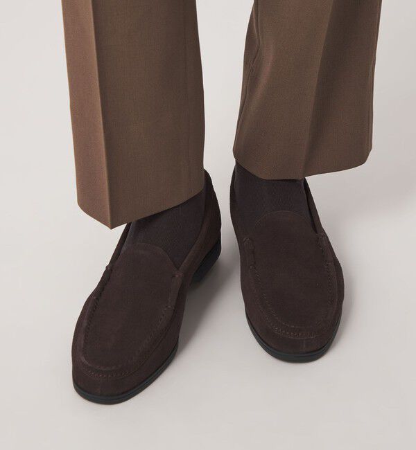 UNITED ARROWS green label relaxing「GLR スエード ヴァンプ モカシン スリッポン」|スリッポン|