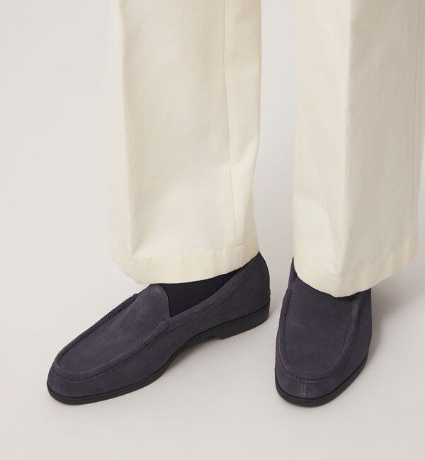 UNITED ARROWS green label relaxing「GLR スエード ヴァンプ モカシン スリッポン」|スリッポン|