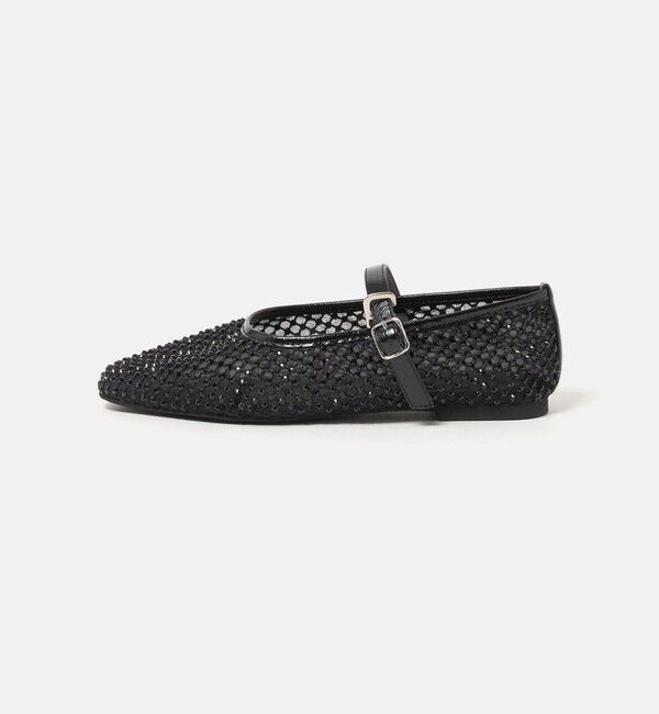 UNITED ARROWS green label relaxing「ビジューストラップ フラットシューズ」|ローファー|