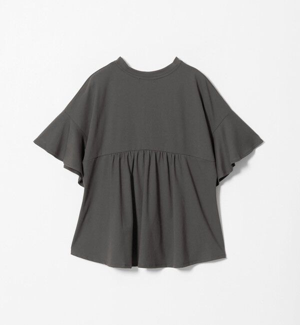 UNITED ARROWS green label relaxing「【WEB限定】袖フリル プルオーバー カットソー 接触冷感 UVカット 遮熱」|Tシャツ・カットソー|