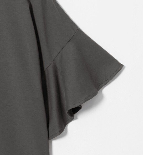 UNITED ARROWS green label relaxing「【WEB限定】袖フリル プルオーバー カットソー 接触冷感 UVカット 遮熱」|Tシャツ・カットソー|