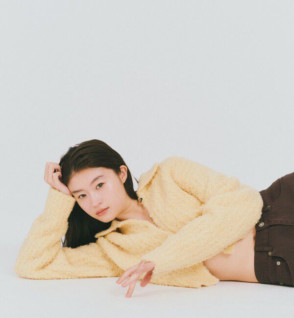 UNITED ARROWS green label relaxing「＜GLR_MINE＞フェザー ニット カーディガン」|カーディガン|