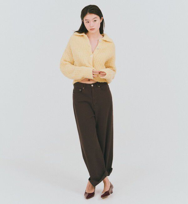 UNITED ARROWS green label relaxing「＜GLR_MINE＞フェザー ニット カーディガン」|カーディガン|