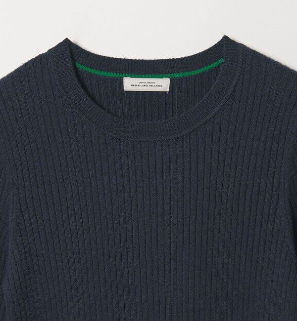 UNITED ARROWS green label relaxing「【WEB限定】＜at ease＞ソデサキ バイカラー プルオーバー ニット 2」|ニット・セーター|