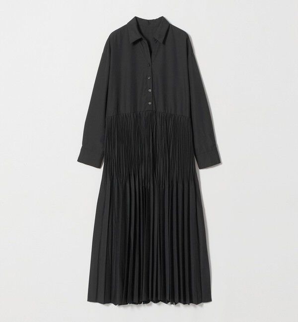 UNITED ARROWS green label relaxing「［size SHORT/TALLあり］ワッシャー プリーツ ロングスリーブ ワンピース」|ワンピース|