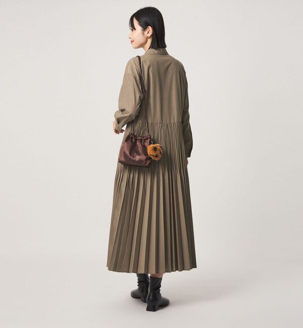 UNITED ARROWS green label relaxing「［size SHORT/TALLあり］ワッシャー プリーツ ロングスリーブ ワンピース」|ワンピース|