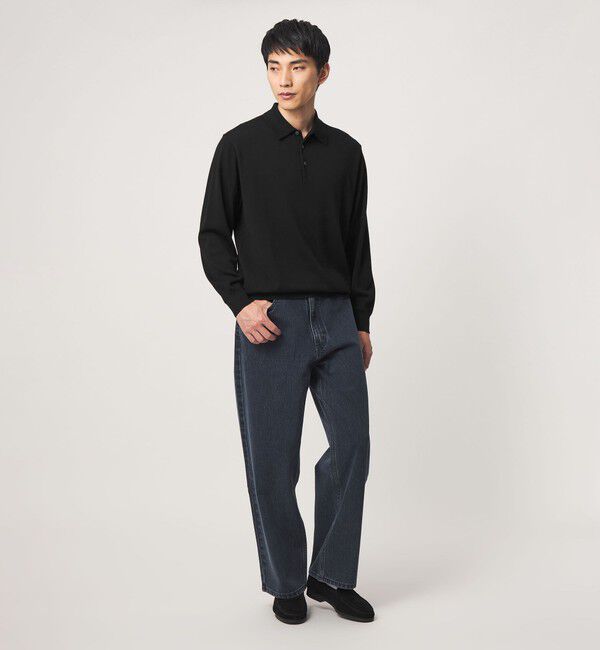 UNITED ARROWS green label relaxing「SUPER 120S ハイゲージ ニット ポロシャツ」|ニット・セーター|