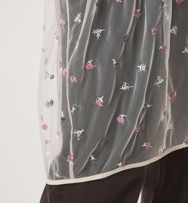 UNITED ARROWS green label relaxing「【WEB限定】＜at ease＞チュール シシュウ 2WAY スカート ワンピース」|その他|
