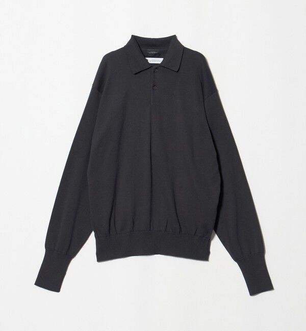 UNITED ARROWS green label relaxing「FINE BASIC アメリカンシーアイランドコットン 長袖 ニットポロシャツ」|ニット・セーター|