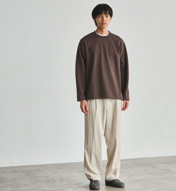 UNITED ARROWS green label relaxing「ダブルフェイス クルーネック 長袖 カットソー」|Tシャツ・カットソー|