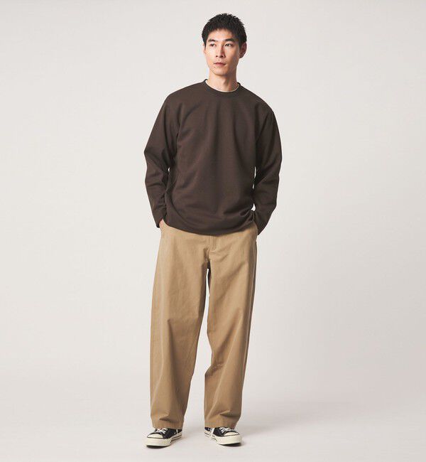 UNITED ARROWS green label relaxing「ダブルフェイス クルーネック 長袖 カットソー」|Tシャツ・カットソー|