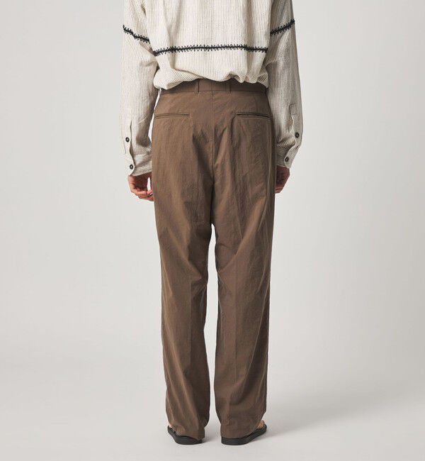 Steven Alan＞ ナイロン オックス アウト ワンプリーツ スラックス