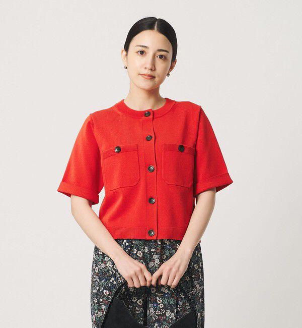 BEAUTY&YOUTH UNITED ARROWS「ポケット ハーフスリーブ カーディガン ウォッシャブル」|カーディガン|