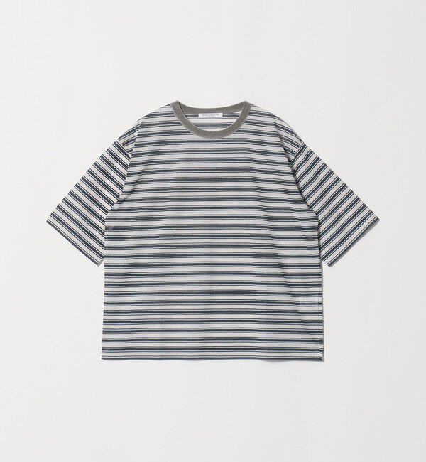 BEAUTY&YOUTH UNITED ARROWS「コットンポリエステル シアーボーダー Tシャツ」|Tシャツ・カットソー|