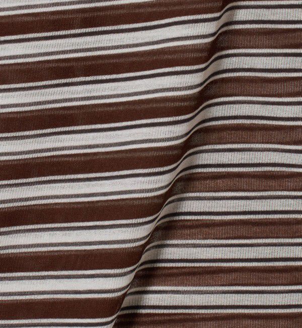 BEAUTY&YOUTH UNITED ARROWS「コットンポリエステル シアーボーダー Tシャツ」|Tシャツ・カットソー|