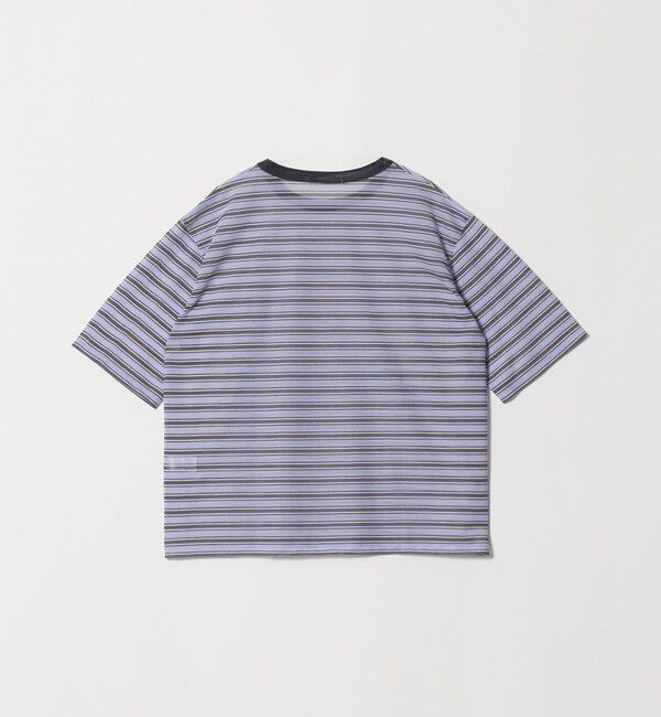 BEAUTY&YOUTH UNITED ARROWS「コットンポリエステル シアーボーダー Tシャツ」|Tシャツ・カットソー|