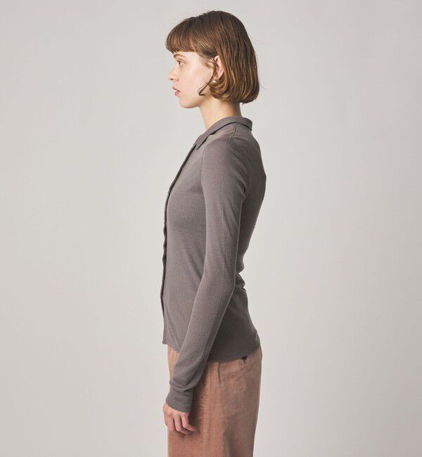STEVEN ALAN「＜Steven Alan＞ウール リブ ポロエリ  カーディガン」|カーディガン|