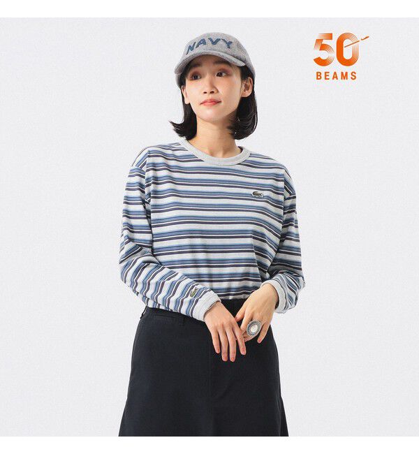 BEAMSBOY「【別注】LACOSTE / マルチ ボーダー Tシャツ」|Tシャツ・カットソー|CCA
