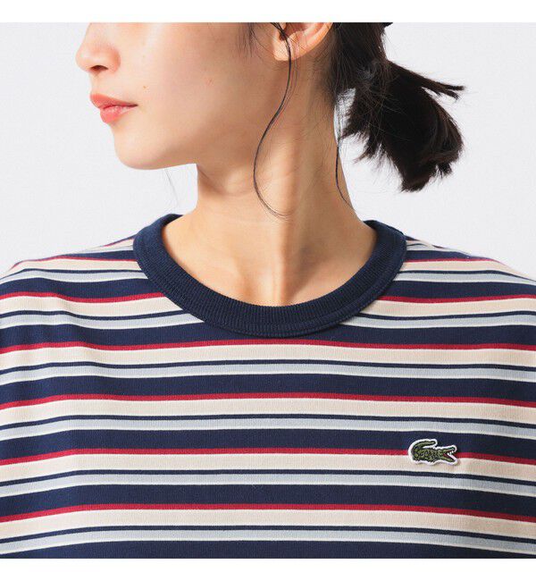 BEAMSBOY「【別注】LACOSTE / マルチ ボーダー Tシャツ」|Tシャツ・カットソー|