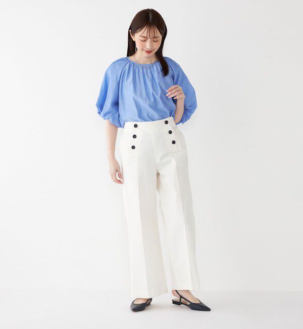 SHIPS Colors 「SHIPS Colors:〈手洗い可能〉スラブ ボリュームスリーブ ブラウス◇」|シャツ・ブラウス|