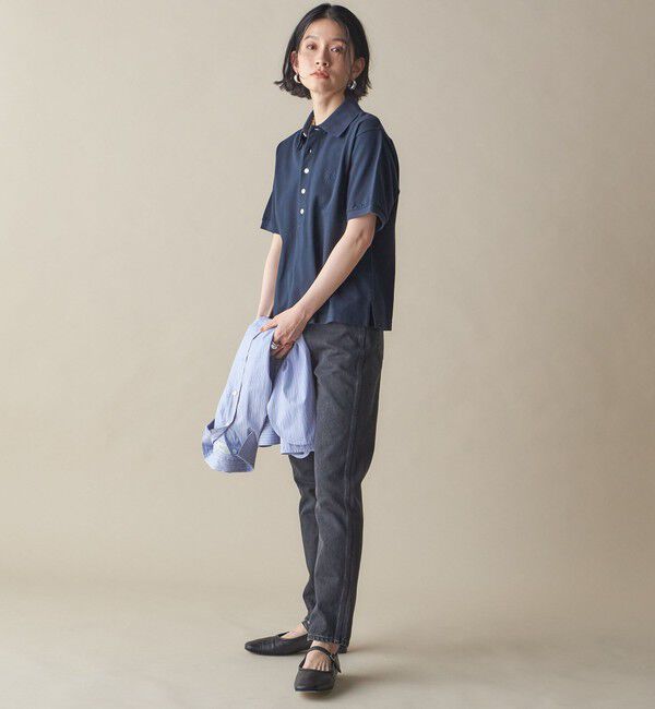 SHIPS for women「SHIPS NINE CASE:ナロー デニム（ブラック）」|デニム|
