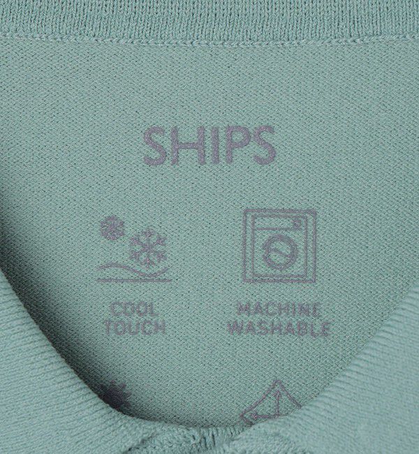 SHIPS「SHIPS:〈洗濯機可能/接触冷感〉ファンクション ショート スリーブ  ニット ポロシャツ」|ポロシャツ|