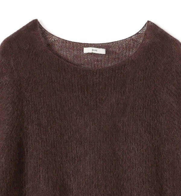 SHIPS for women「〈手洗い可能〉キッド モヘヤ 畦 プルオーバー」|ニット・セーター|