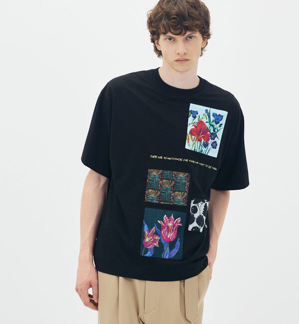 CABaN「スビンコットン TULIP BLOOMTシャツ」|Tシャツ・カットソー|