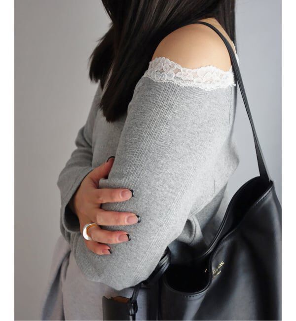 SLOBE IENA「《追加》miller/ミラー SLOBE別注 レースカットソー」|Tシャツ・カットソー|