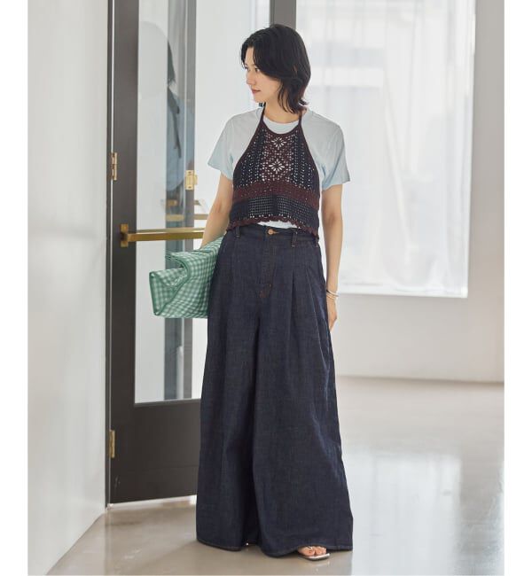 JOURNAL STANDARD「コーンデニムライトオンススーパーワイドパンツ」|デニム|