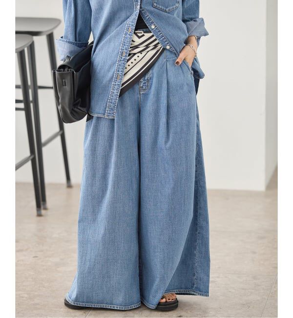 JOURNAL STANDARD「コーンデニムライトオンススーパーワイドパンツ」|デニム|