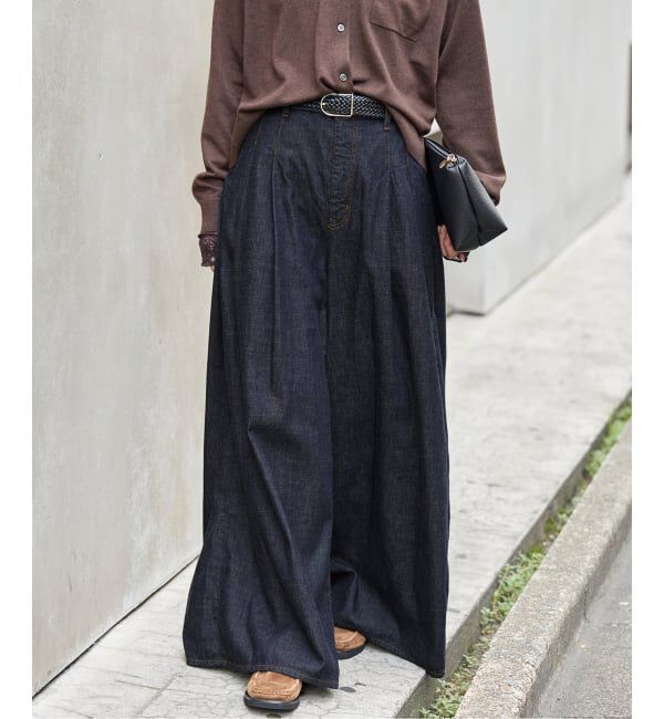 JOURNAL STANDARD「コーンデニムライトオンススーパーワイドパンツ」|デニム|