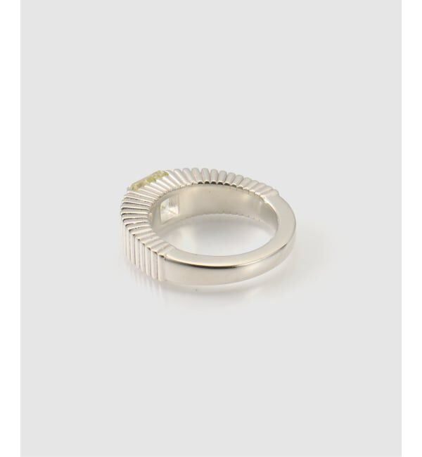JOURNAL STANDARD「【VALENTINE /ヴァレンタイン】Fluted SQ Stone Ring (silver)」|リング|