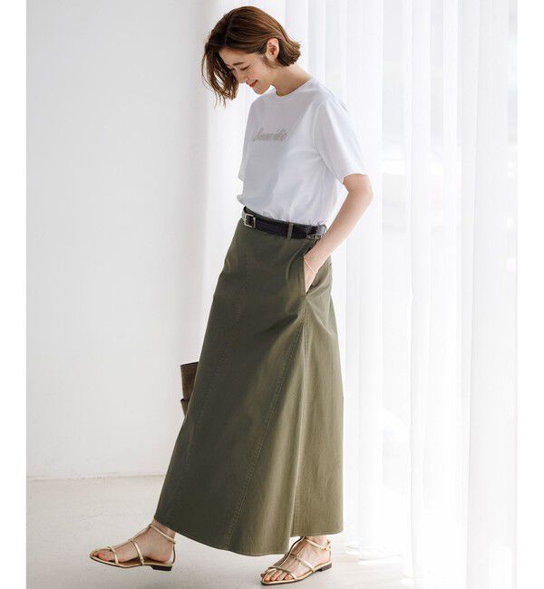 23区「【WEB&一部店舗限定カラーあり】ストレッチギャバ チノ スカート」|スカート|