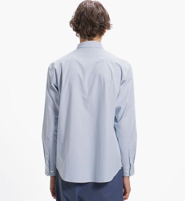 LACOSTE「イージーケア加工 ロンドンストライプ ストレッチボタンダウン長袖シャツ」|シャツ・ブラウス|