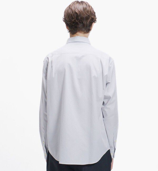 LACOSTE「イージーケア加工 ロンドンストライプ ストレッチボタンダウン長袖シャツ」|シャツ・ブラウス|
