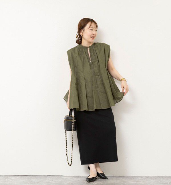 NOLLEY'S sophi「【BECシリーズ】《セットアップ対応》ウォッシャブルライトダンボールジョーゼット2WAYタイトスカート」|タイト|