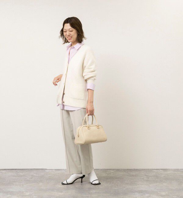 NOLLEY'S sophi「【一部WEB限定カラー】ウール混へアリーVネックカーディガン」|カーディガン|