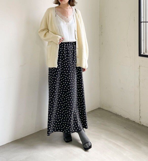 NOLLEY'S sophi「【一部WEB限定カラー】ウール混へアリーVネックカーディガン」|カーディガン|