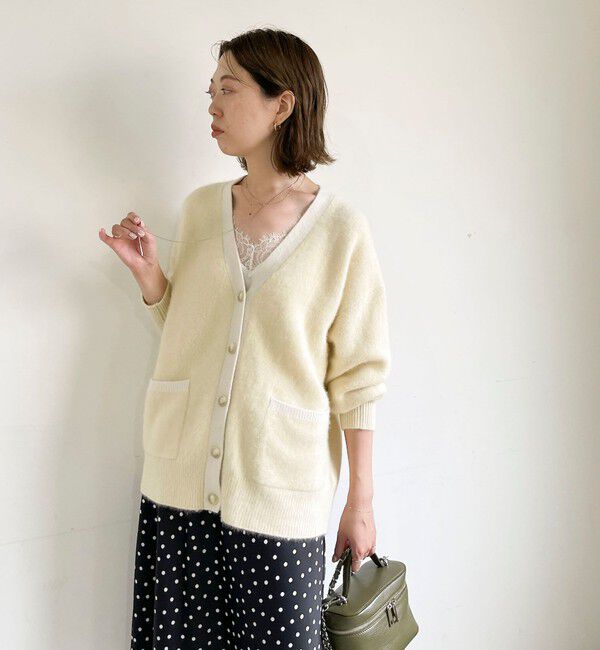NOLLEY'S sophi「【一部WEB限定カラー】ウール混へアリーVネックカーディガン」|カーディガン|