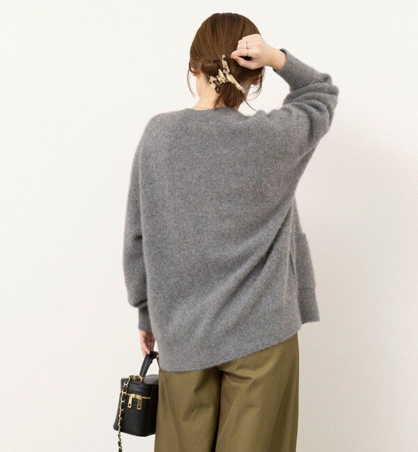 NOLLEY'S sophi「【一部WEB限定カラー】ウール混へアリーVネックカーディガン」|カーディガン|