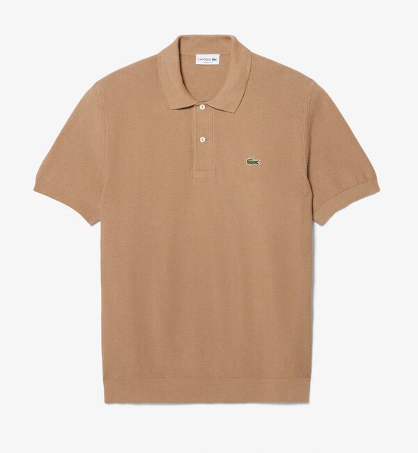 GLOSTER「【LACOSTE/ラコステ】ハイゲージニットクラシックポロシャツ」|ポロシャツ|ベージュ