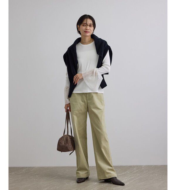 SALON adam et rope'「カフフレアミスティチュールロンT」|Tシャツ・カットソー|
